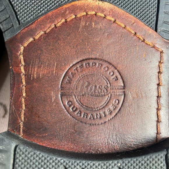 Bass Mens Brown  Leather Lace Up Oxford Dress Shoes - Picture 9 of 15